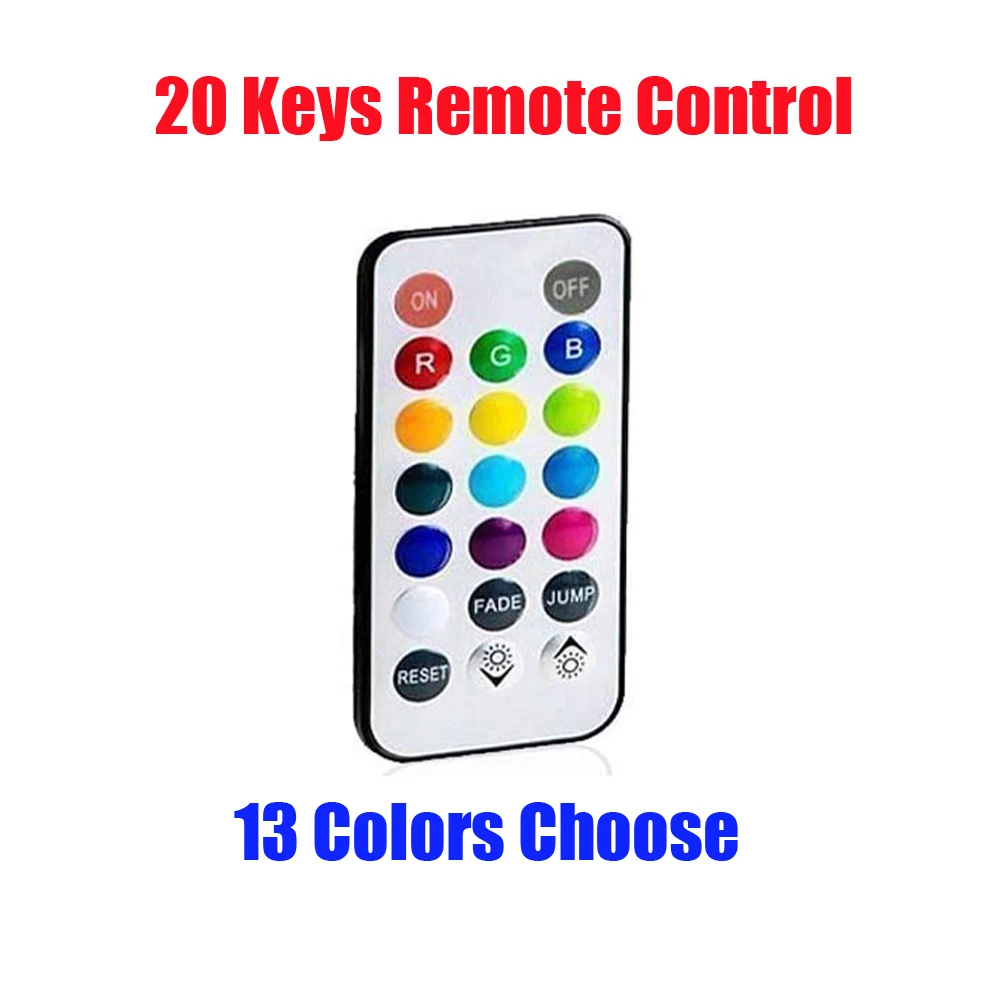 1 шт. RGB 13 цветов светодиодный светильник для кальяна, кальяна, наргиле, украшения, аксессуары, праздничное украшение для вечеринок с пультом дистанционного управления