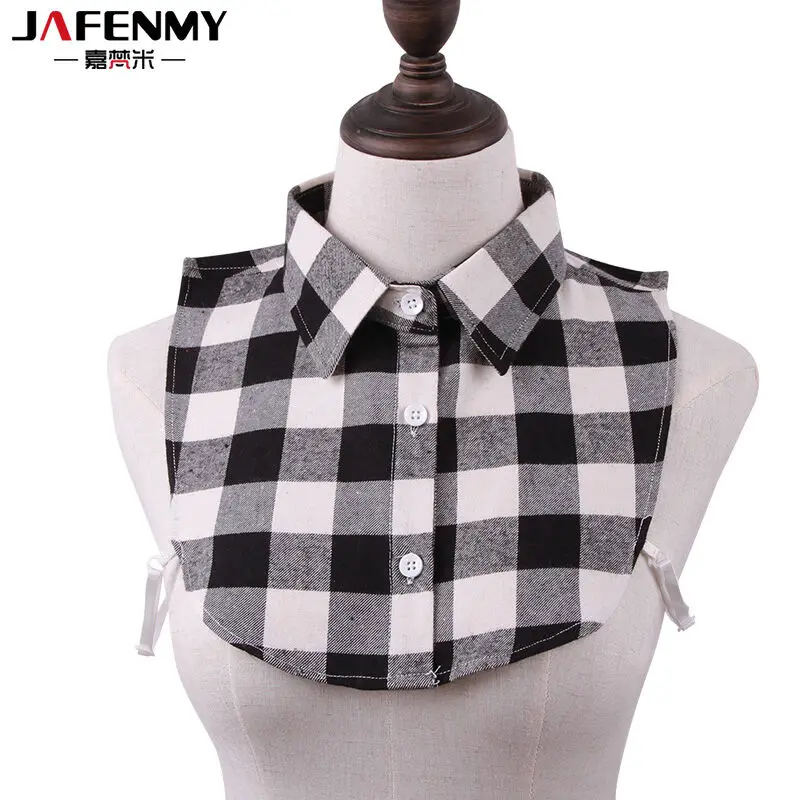 Рубашка с ложным воротником женская блузка из хлопка со съемным мужская рубашка