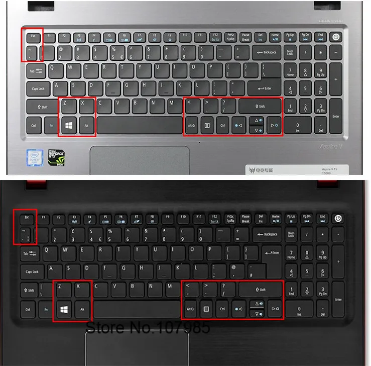Защитная силиконовая накладка для клавиатуры 15 дюймов 17 Acer ASPIRE E5-722G 573G 573T 532G |
