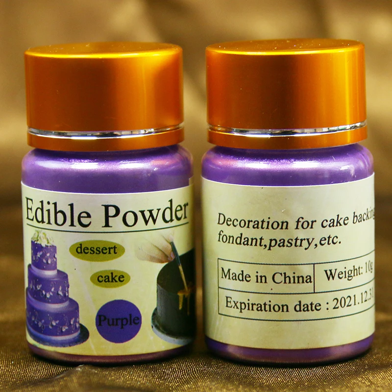 10 г съедобный еда порошок фиолетовый для выпечки украшения торта шоколада хлеба