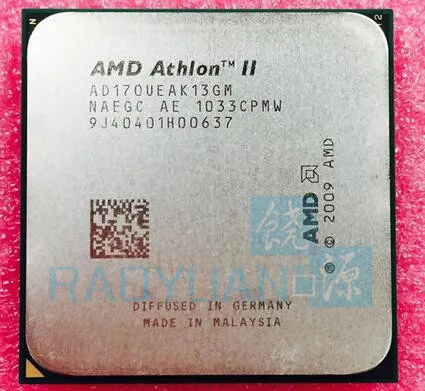 Двухъядерный процессор AMD Athlon II X2 170U 2 ГГц AD170UEAK13GM разъем AM3|socket am3|cpu processorathlon ii |