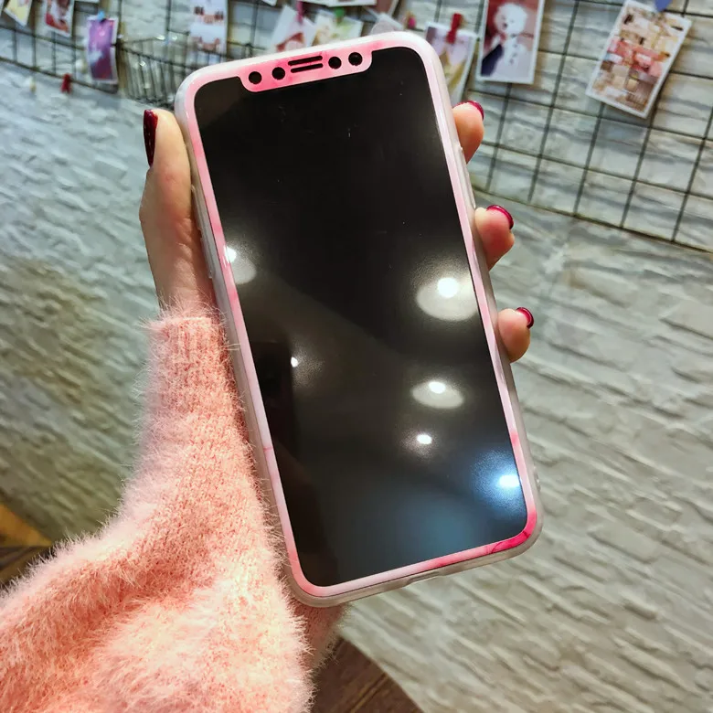 Мраморный цвет теней для iPhone11 Xsmax Xs 11Pro XR защита экрана из углеродного волокна