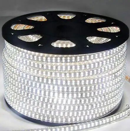 156led/m SMD 2835 Светодиодная лента 220В 230В 240В двухрядная для украшения дома и сада|light