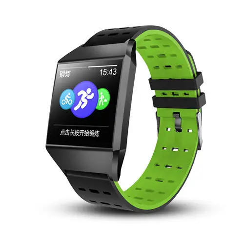 green Longet умные часы W1C монитор сердечного ритма фитнес-трекер часы Bluetooth монитор сна спортивные часы для iOS Android pk fitbits - Цвет: green