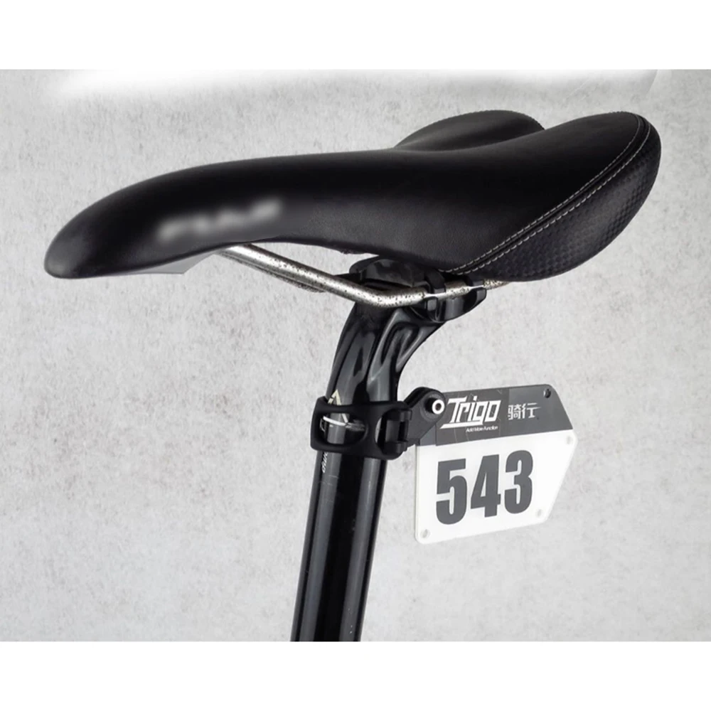 road bike triathlon racing number plate mount holder plate card bracket for round aero v seatpost free global shipping