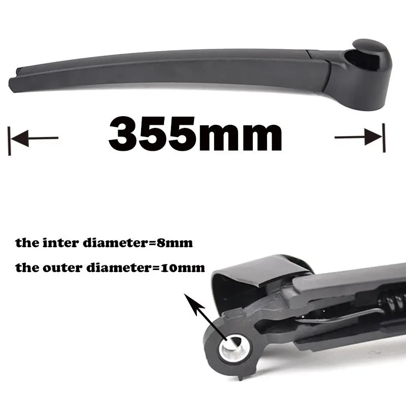 Rear Windshield Wiper Arm Blade Kit Set For VW Caddy Transporter Caravelle T4 T5 Cyclone Premium Hybrid Squeegees | Автомобили и