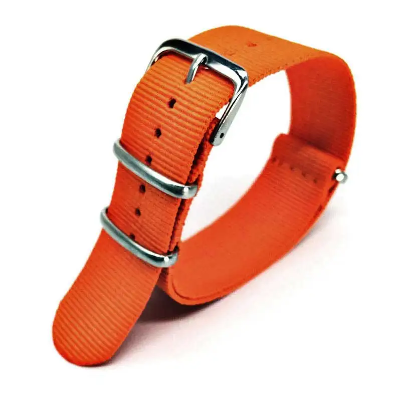 

NATO Nylon Strap 18MM 20MM 22MM 24MM Orange Canvas Strap New Men's and Women's Watchbands