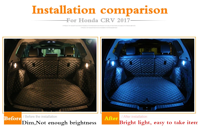 1 пара для Honda CRV CR-V 5th светодиодный светильник багажника, высокий светильник запасной фитиль светильник, кристально-синяя внутренняя модификация
