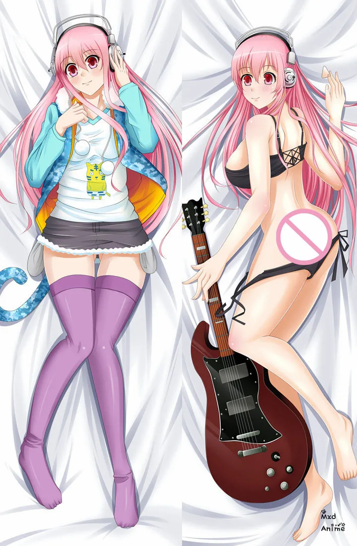 Аниме Супер Sonico инструктор сексуальная девушка супер pochaco дакимакура тела пледы