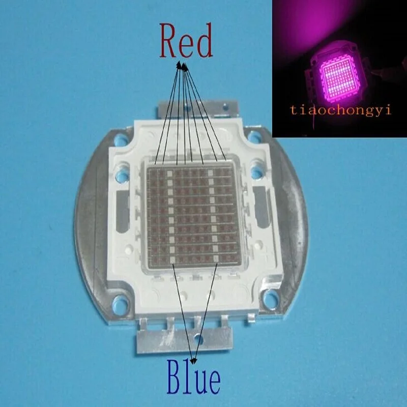 100 Вт светодиодный чип высокой мощности для выращивания растений гидропоники
