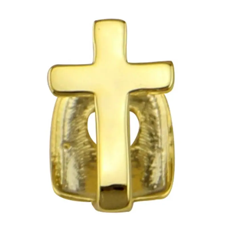 1 шт., один зуб, хип-хоп крест, Bijoux, заказной золотой цвет, зубная Кепка, хип-хоп ювелирные изделия для тела, для мужчин и женщин, косплей, опора, накладные зубы - Окраска металла: Gold