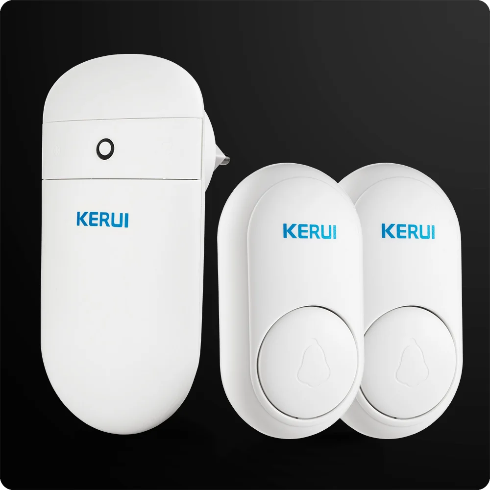 kit1 KERUI M518 беспроводной дверной звонок домашний умный электронный пульт дистанционного управления на большое расстояние без регулировки громкости аккумулятора различные песни - Цвет: kit1