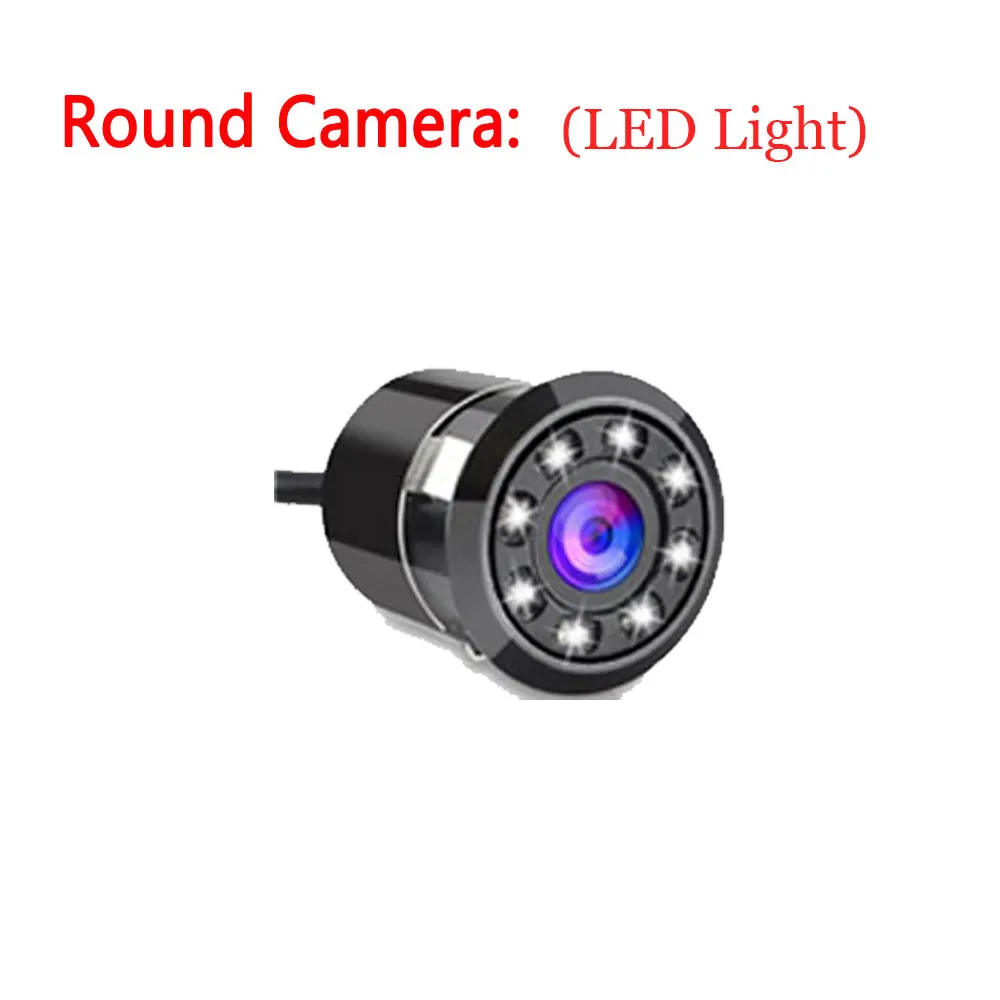Round Camera Podofo камера заднего вида HD Автомобильная камера заднего вида широкоугольная Автомобильная камера заднего вида помощь при парковке камера заднего вида - Название цвета: Round Camera