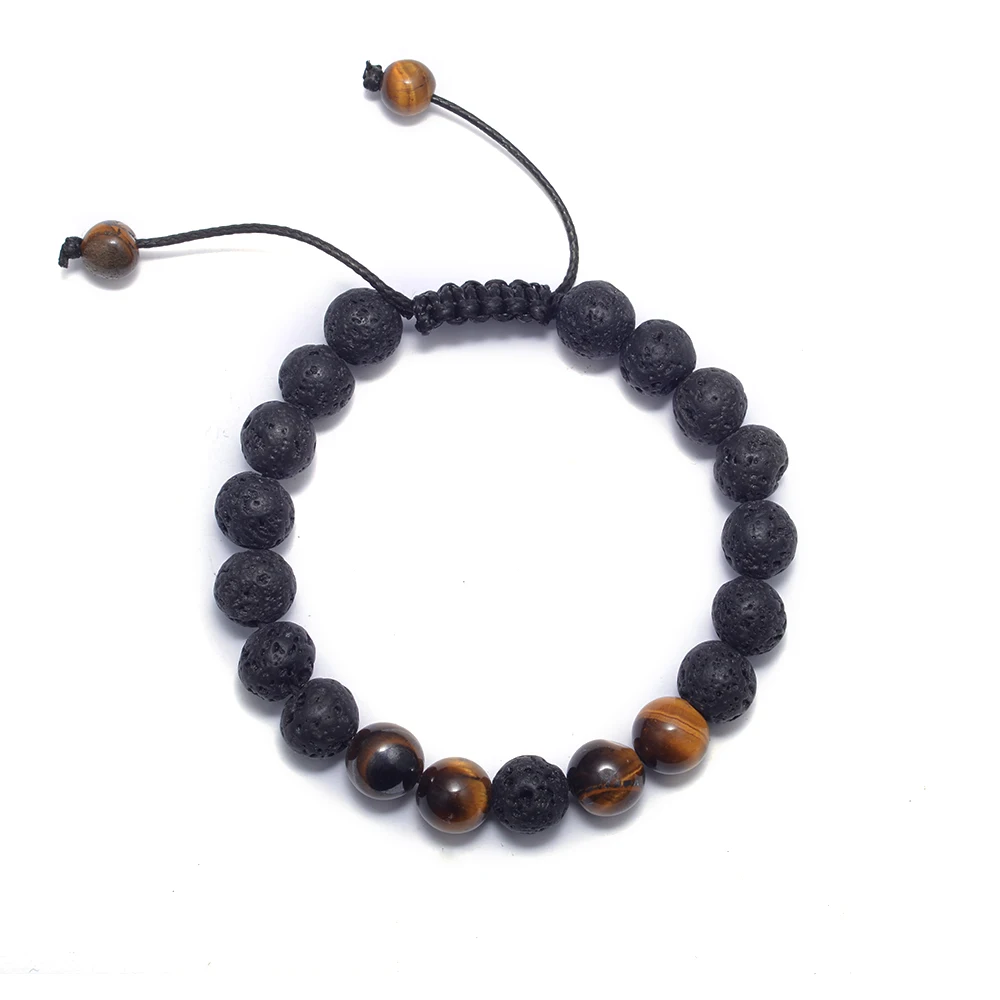 Богемный искусственный камень ручная нить Φ 8 мм бусины регулируемый плетеный