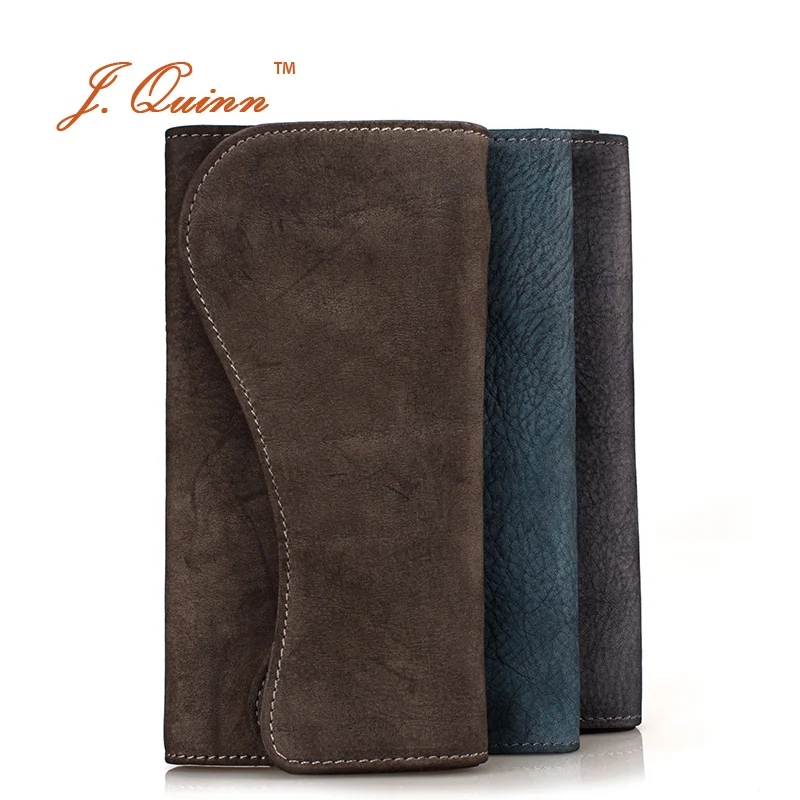 

J.Quinn Long Supreme Women Wallet with Zipper Coin Pocket Hand-stained Italian Leather Genuine Luxury Gift Womens Wallets Purses