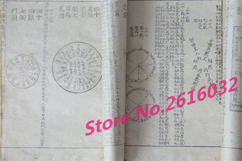 

9pcs The school is difficult to map the meridians Jue ancient books collection of antiques, old book props geomancy