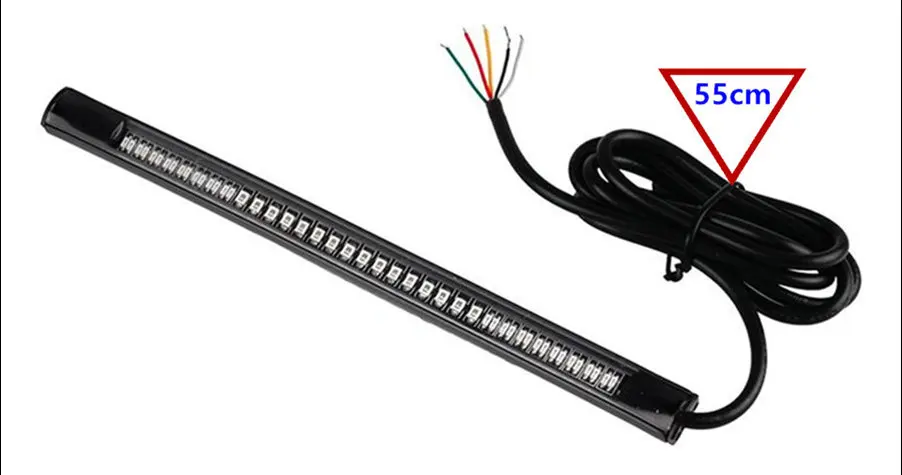 Гибкая светодиодная лента для мотоцикла лампа стоп сигнала поворота 48