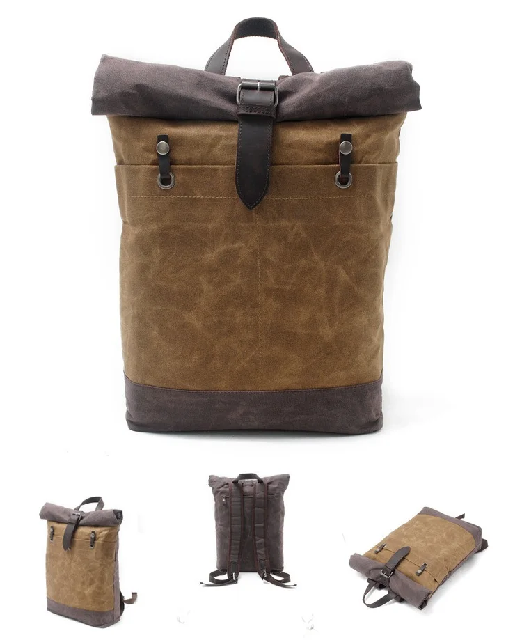 Мужской рюкзак Mochila, водонепроницаемые школьные сумки для ноутбука, винтажная Студенческая сумка в студенческом стиле, холщовый рюкзак для путешествий в стиле милитари, рюкзак