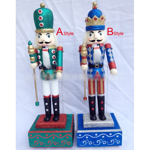 HT074 Action &amp Toy 48CM Music Box Nutcracker walnut soldiers crafts birthday gift Christmas ornaments | Игрушки и хобби