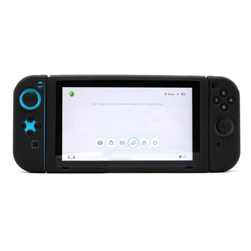 Брендовый силиконовый чехол для nintendo Switch красочный Противоскользящий хост резиновый Чехол чехол защитный чехол геймпады протектор