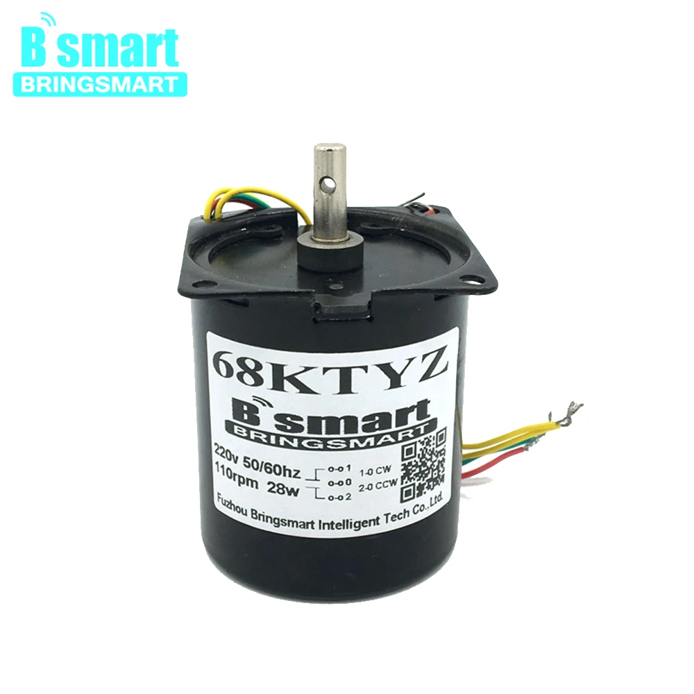 Bringsmart AC 220 В Электрический синхронный двигатель 28 Вт большой крутящий момент
