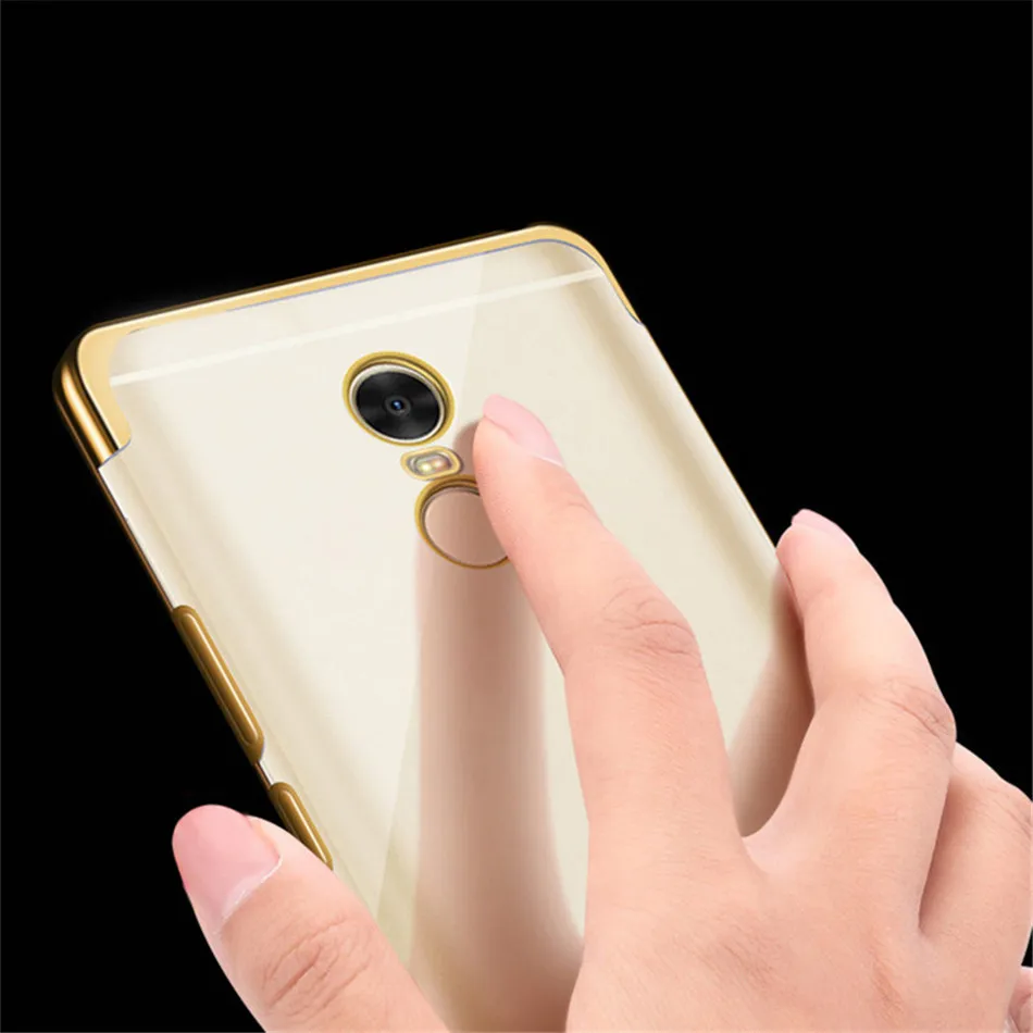 Роскошный прозрачный чехол с покрытием для Xiaomi Redmi Note 4X чехол прозрачный силиконовый случай для Redmi Примечание 4 Чехлы глобальной версии