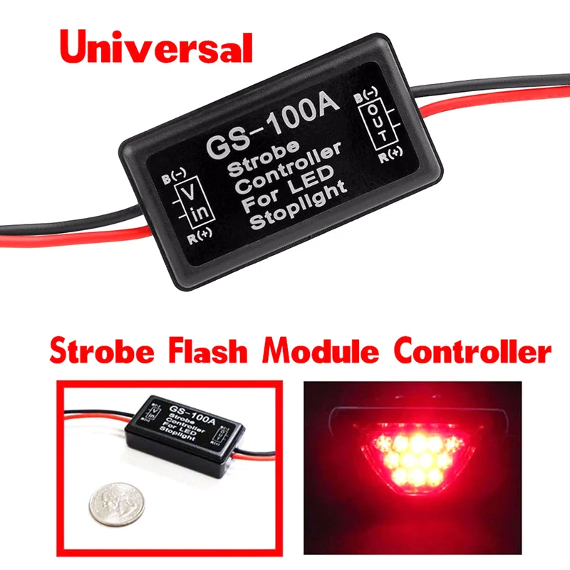 

Smart Flash Strobe Controller Box Flasher Module for LED Brake Tail Stop Light F-Best