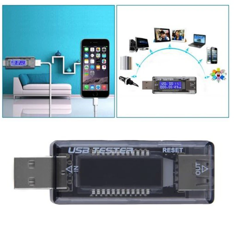 Высокое качество USB зарядное устройство доктор способность ток напряжение метр