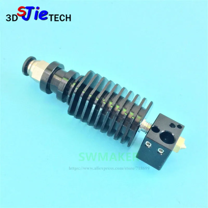 Обновленная версия V5/V6 hotend E3D V7 через печатающую головку, экструдированная головка совместима с термопарой и PT100 для 3D принтера