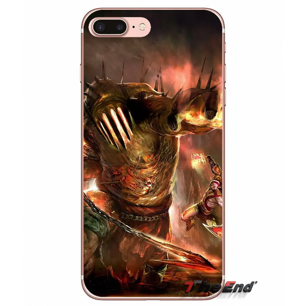 God of War Kratos III для Samsung Galaxy S2 S3 S4 S5 MINI S6 S7 edge S8 S9 Plus Note 2 3 4 5 8 Coque Fundas силиконовые