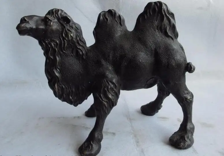 Художественная Скульптура 9 дюймов бронзовая медная фэн-шуй счастливая лама озер