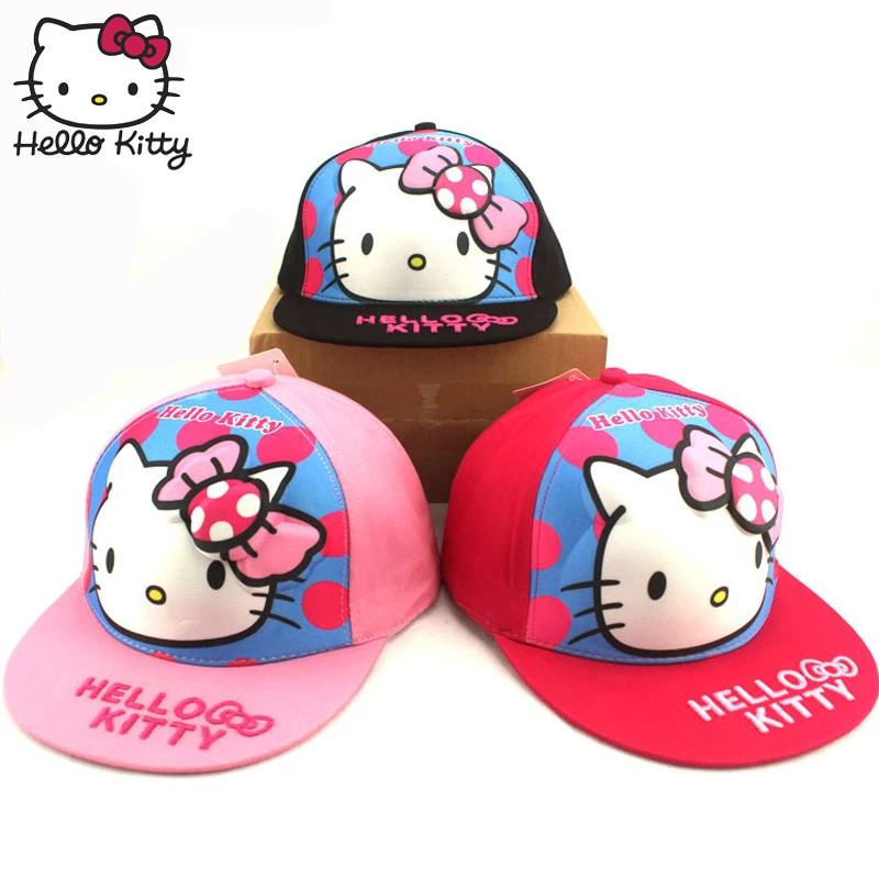 Hello kitty 2019 Детские летние шапки фирменные Бейсбол кепки кот Милый ребенок уличные