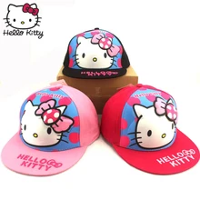 Hello kitty 2019 Детские летние шапки фирменные Бейсбол кепки кот Милый