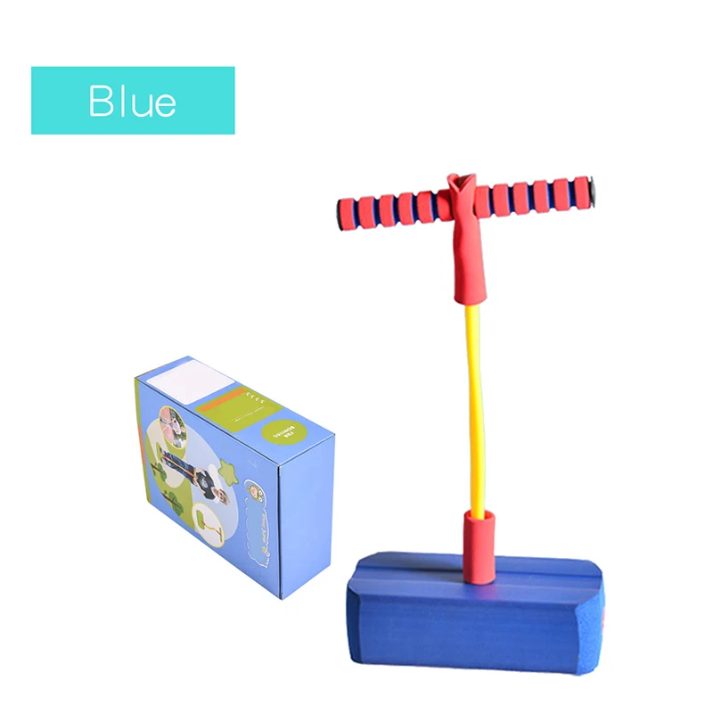 blue Ruizhi пена лягушка прыгун игрушка прыжок чувство обучения Pogo палка ходули для прыжков обувь Дети Спорт на открытом воздухе игры Детские игрушки RZ1007 - Цвет: blue