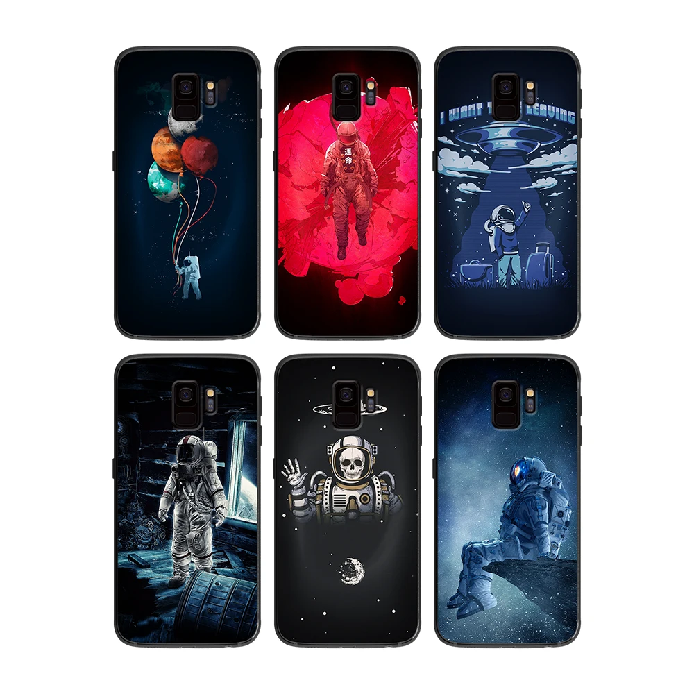 Роза астронавтов to the moon для samsung Galaxy A5 A6 A7 A8 A9 2018 2019 плюс M10 M20 M30 мягкий чехол