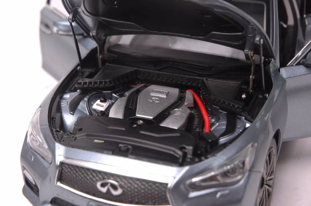 1:18 литья под давлением модель для Infiniti Skyline 350GT гибридный тип SP синий сплав игрушечный автомобиль миниатюрная коллекция подарок Q50