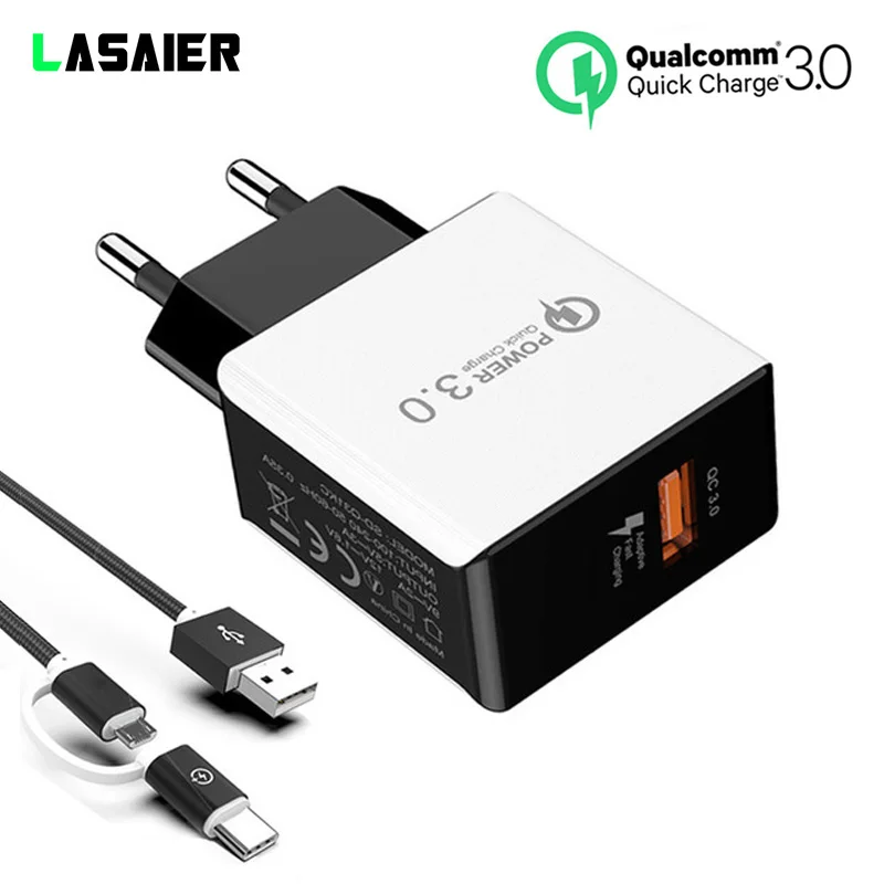 Быстрое настенное USB зарядное устройство QC 3 0 для зарядки телефона Универсальный