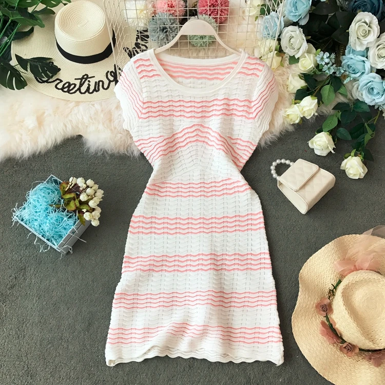 2019 новые модные женские туфли летнее платье сладкий свежий вязать волнистые