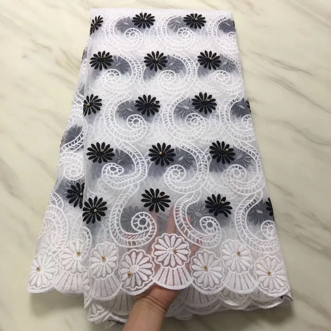 Последний белый французский чистая кружевная ткань хорошее качество Тюль для