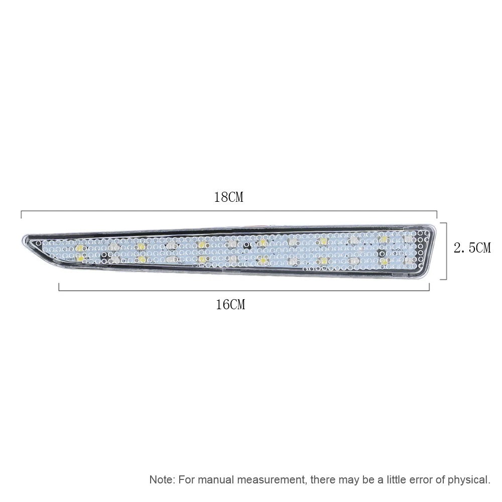 Автомобильный Стайлинг задний бампер отражающий предупреждающий свет