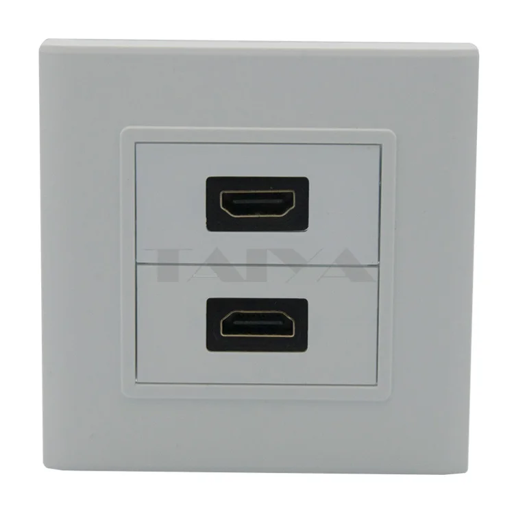 Двойной порт HDMI настенная пластина с обратной стороны разъем гнездо-гнездо |