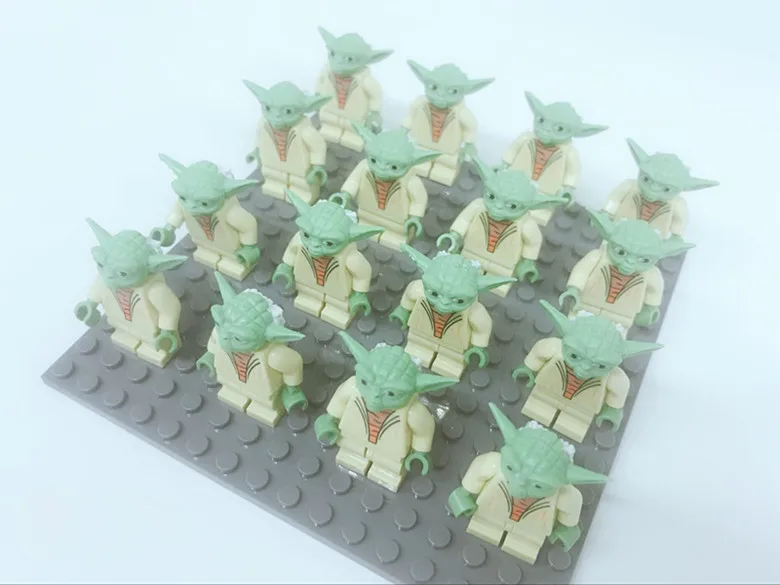 16 шт. Звездные войны Клон-Штурмовик солдат-клон с оружием Rebels Imperial Leia Yoda leingly строительный блок мини детская игрушка - Цвет: PG698 16PCS
