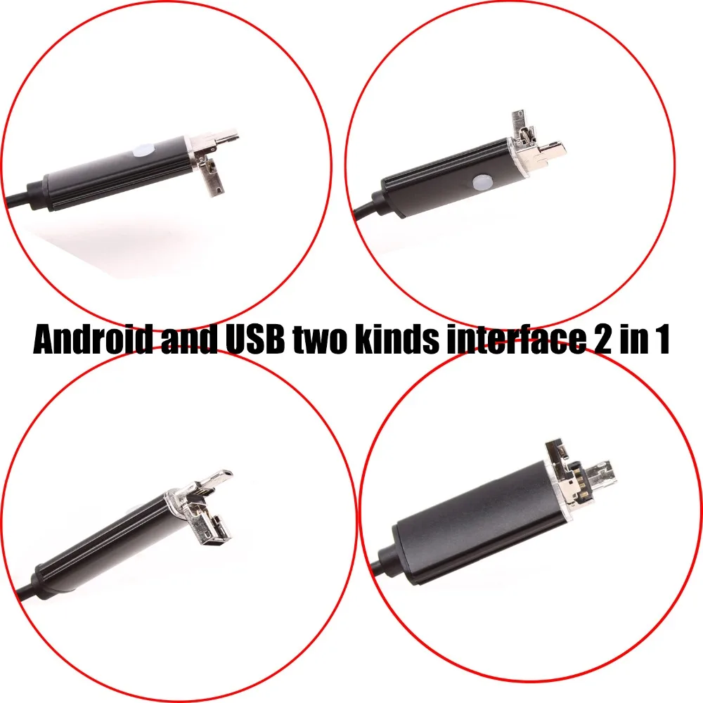 Мини-эндоскоп 2 в 1 USB Android длина 2/5/10 м | Безопасность и защита
