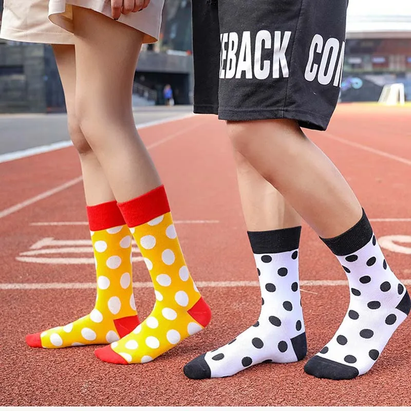 Art Для женщин носки Нечеткие Happy Socks хлопок Высокая Талия пятки уличный стиль