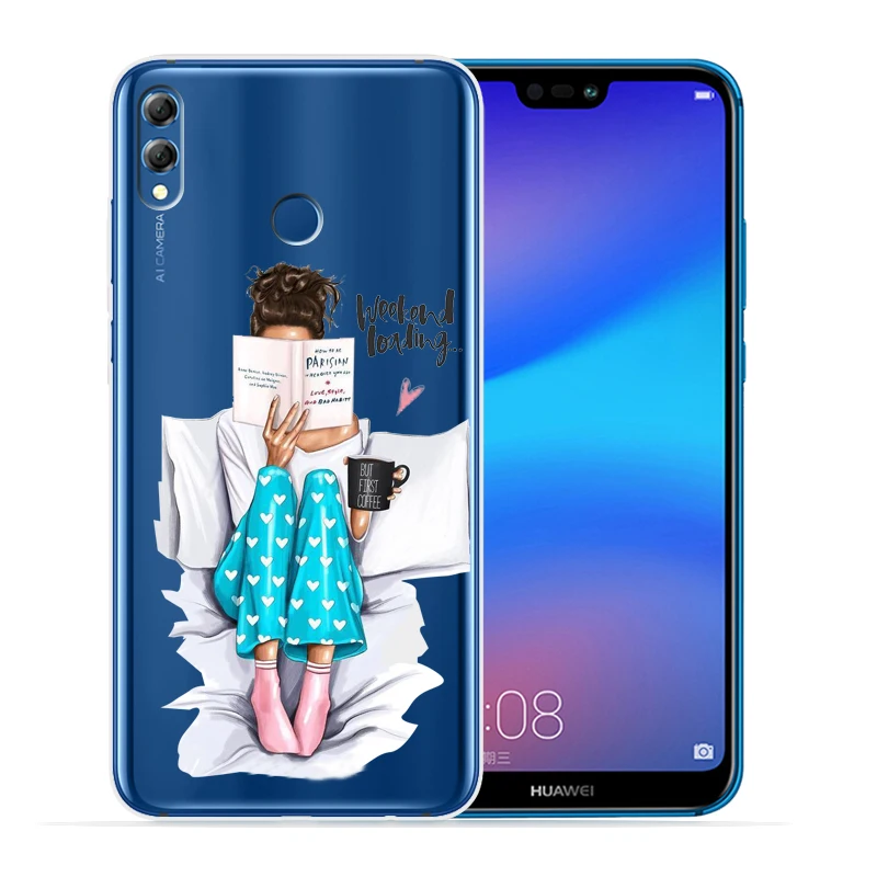Модный супер мама папа девочка детский чехол для телефона для huawei P30 Lite P30 Pro P20 Lite P8Lite P9Lite P Smart мягкий прозрачный Etui