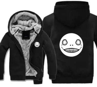 Новинка: толстовка NieR:Automata Game yorha 2B куртка зимняя мужская Толстая на молнии|hoodie