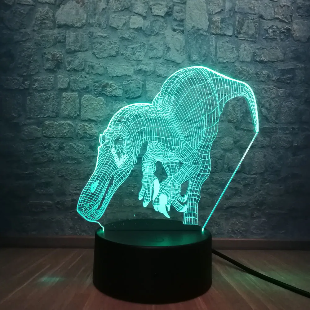 Подарок на день рождения Парк Юрского периода Динозавр 3D Ночник светильник 7