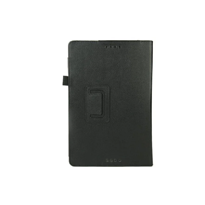 BLACK Мягкий чехол-подставка из искусственной кожи с рисунком личи для Asus Transformer Book 10,1 T100 T100TA 10,1" - Цвет: BLACK