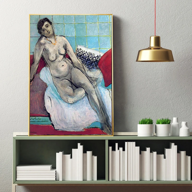 Современные Хенри Матисс Fauvism Обнаженная женщина девушка холст картины
