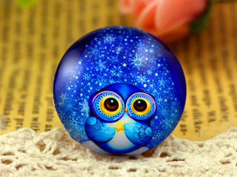 Новая мода 5 шт./лот 25 мм ручной работы фото стекло кабошоны маленькие глаза -